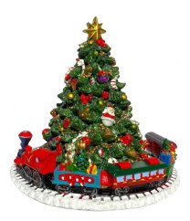 Christmas tree with locomotive 18 cm