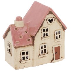 Keramický svícen Domek 16 cm
