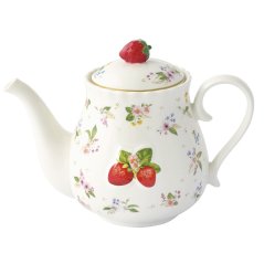 Porzellan-Teekanne Erdbeeren 850 ml
