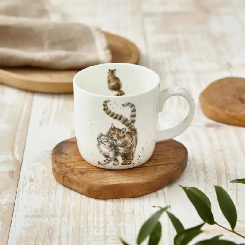 Porcelánový hrnek Šťastné kočky 310 ml