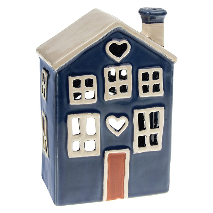 Ceramic candle holder House 18 cm