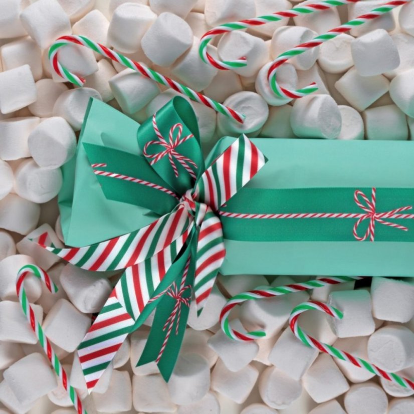Christmas Satin Ribbon Striped 2,5 cm x 15 metres