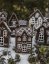 Keramický svícen Domek - Perníková chaloupka hnědý lesklý 14 cm