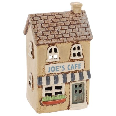 Keramický svietnik „Domček“ – Café 16 cm