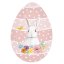 Porzellan Servierplatte Osterei rosa