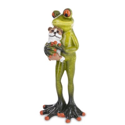 Soča-Frosch mit Hund