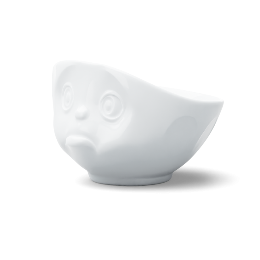 Bowl "Sad" in white, 500 ml