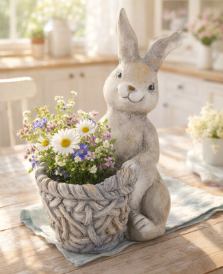 Verpackung für Blumentopf Hase