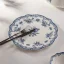 Blue and white flowers porcelain dessert plate, 19 cm