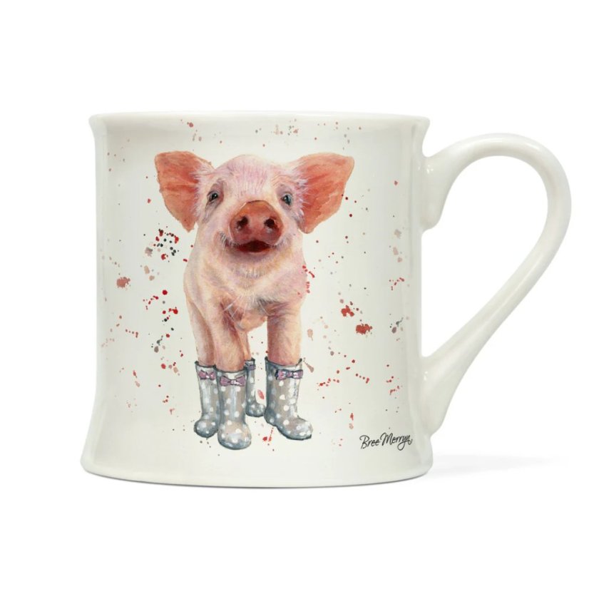 Porcelánový hrnek Prasátko v holínkách 250 ml