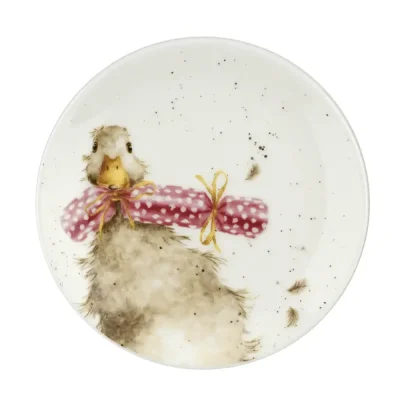 Sada vánočních porcelánových talířů Venkovská zvířata 16,5 cm 2 ks