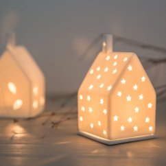 Porcelánový svícen Domek 10 cm