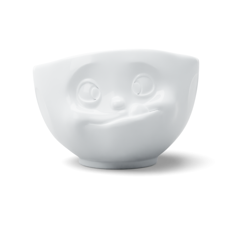 Bowl "Licking" in white, 500 ml