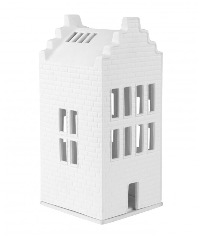 Porcelánový svícen Domek 21 cm