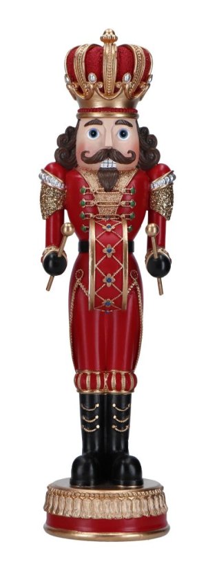 Christmas decoration Nutcracker red with drum 36 cm