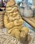 Ceramic garden gnome with a patina – Resting, 46 cm