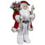 Christmas decoration Santa with skis 60 cm