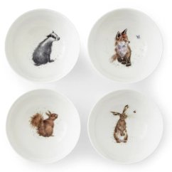 Sada porcelánových misek Venkovská zvířata 4 ks