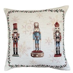 Gobelínová vianočná obliečka na vankúš s motívom troch lúk 45x45 cm