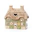 Świecznik ceramiczny Letni domek 16 cm