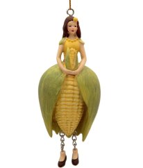 Dekorativní závěsná figurka Květinová dívka Kukuřice