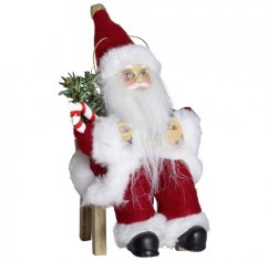 Ozdoba na stromeček Santa malý 18 cm
