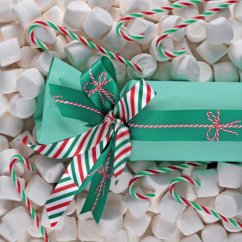 Christmas Satin Ribbon Striped 2,5 cm x 15 metres