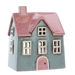 Ceramic candle holder House 15 cm
