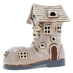 Ceramic candle holder House shoe 20 cm