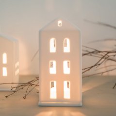 Porcelain candlestick House 16,5 cm