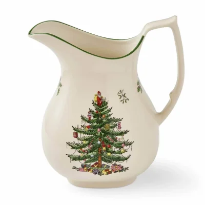 Veľký porcelánový džbán Retro vianočný stromček 1400 ml