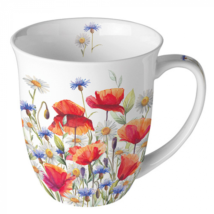 Porcelánový hrnek Květinové pole 400 ml