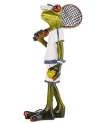 Soška Žaba Tenista