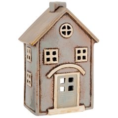 Ceramic candle holder House 22 cm