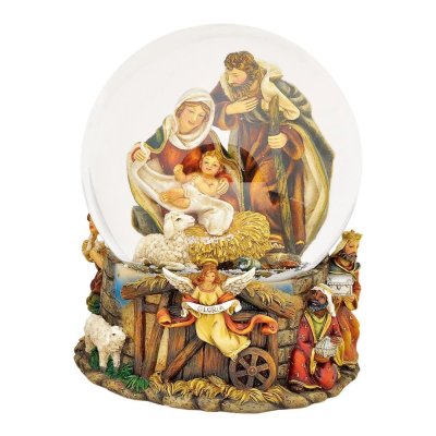 Schneeball mit Spieluhr Bethlehem 20 cm
