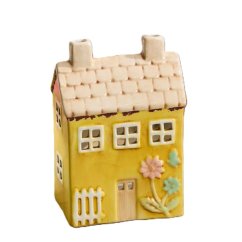 Keramik-Kerzenhalter Sommerhaus 16 cm