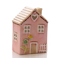 Ceramic candle holder Summer house 17 cm