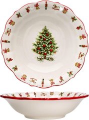 Ceramic Christmas serving bowl Christmas tree 33 cm