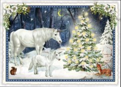 Christmas card Unicorns 15 x 10,5 cm