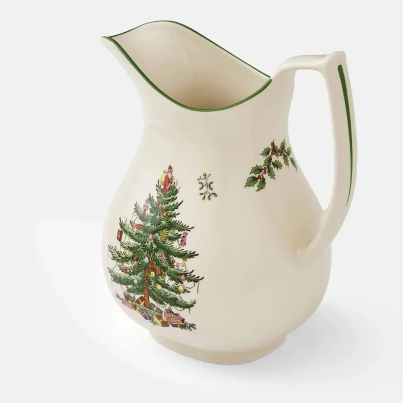 Velký porcelánový džbán Retro vánoční stromek 1400 ml