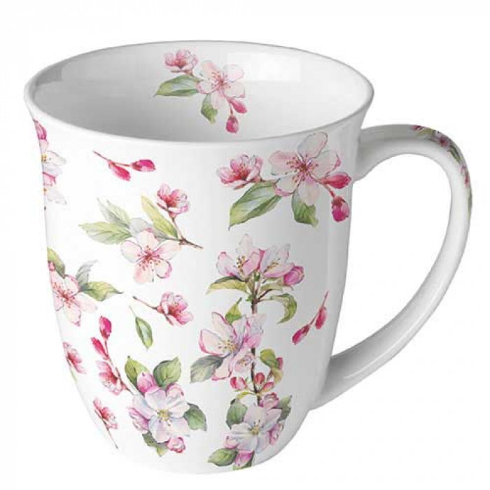 Porcelánový hrnek Jarní květy 400 ml