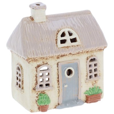 Keramický svícen Domek 14 cm