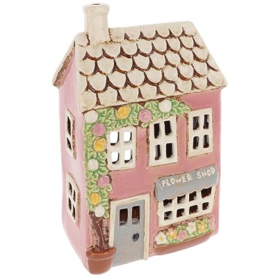 Ceramic candle holder House 24 cm