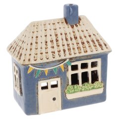 Ceramic candle holder House 14 cm