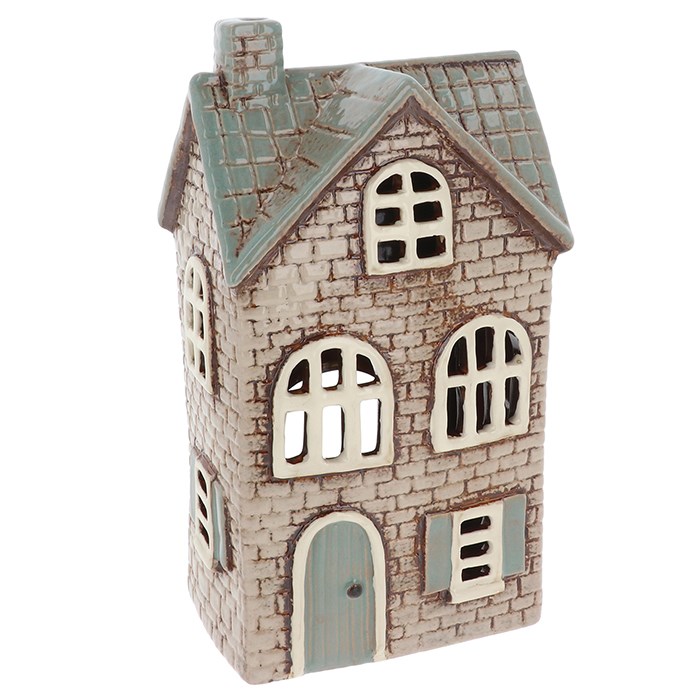 Keramický svietnik Domček 24 cm