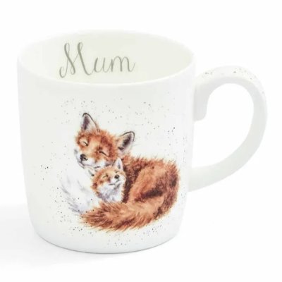 Veľký porcelánový hrnček Fox s matkou 400 ml
