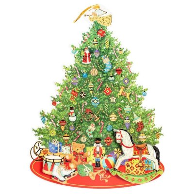 Bild Adventskalender Weihnachtsbaum 34x46 cm