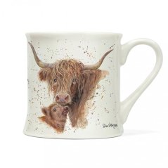 Porcelain mug Scottish cows 250 ml