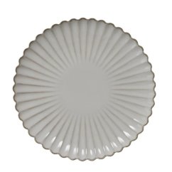 Porcelain plate Chrysanthemum beige 27 cm