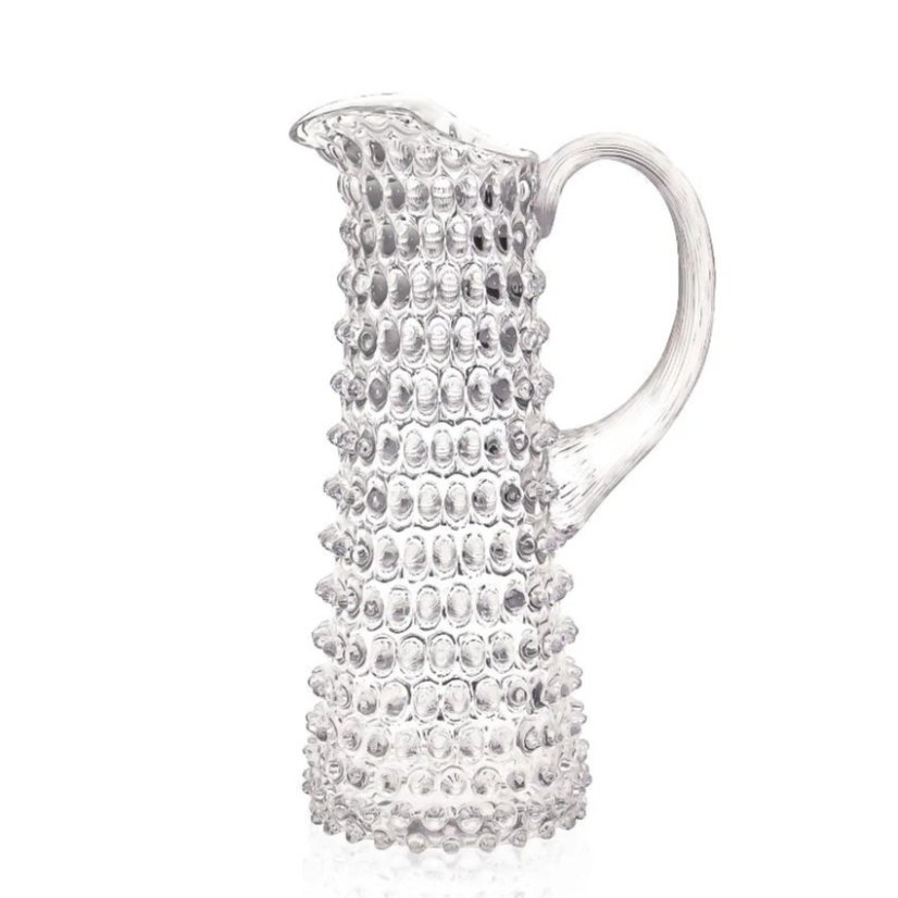 Mundgeblasener Glaskrug Klar 1,2 Liter